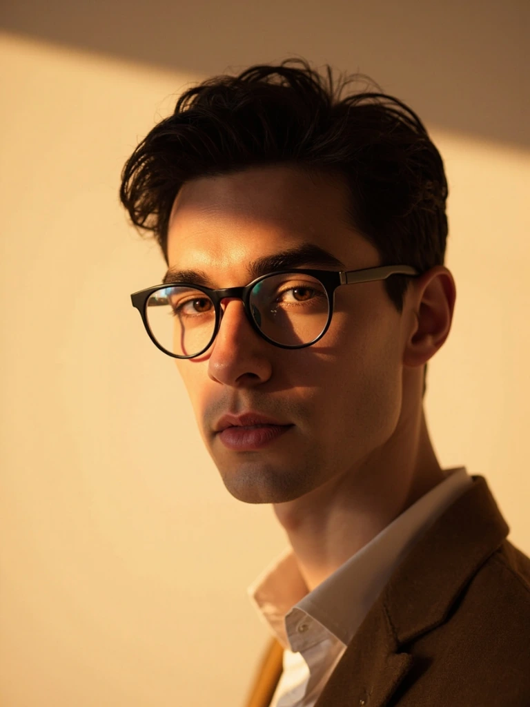 Customer scan: slim matte black metal rectangle frames