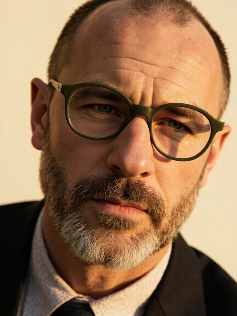 Customer scan: thick matte olive aviator frames